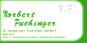 norbert puchinger business card
